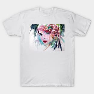 Beauty with flowers T-Shirt